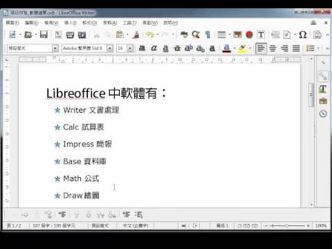 LibreOffice 教學_圖片項目符號的設定 - YouTube pic