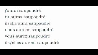 フランス語を学ぶ 共役 Saupoudrer