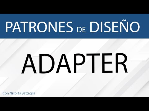 Video: ¿Por qué necesitamos un patrón de diseño de adaptador?