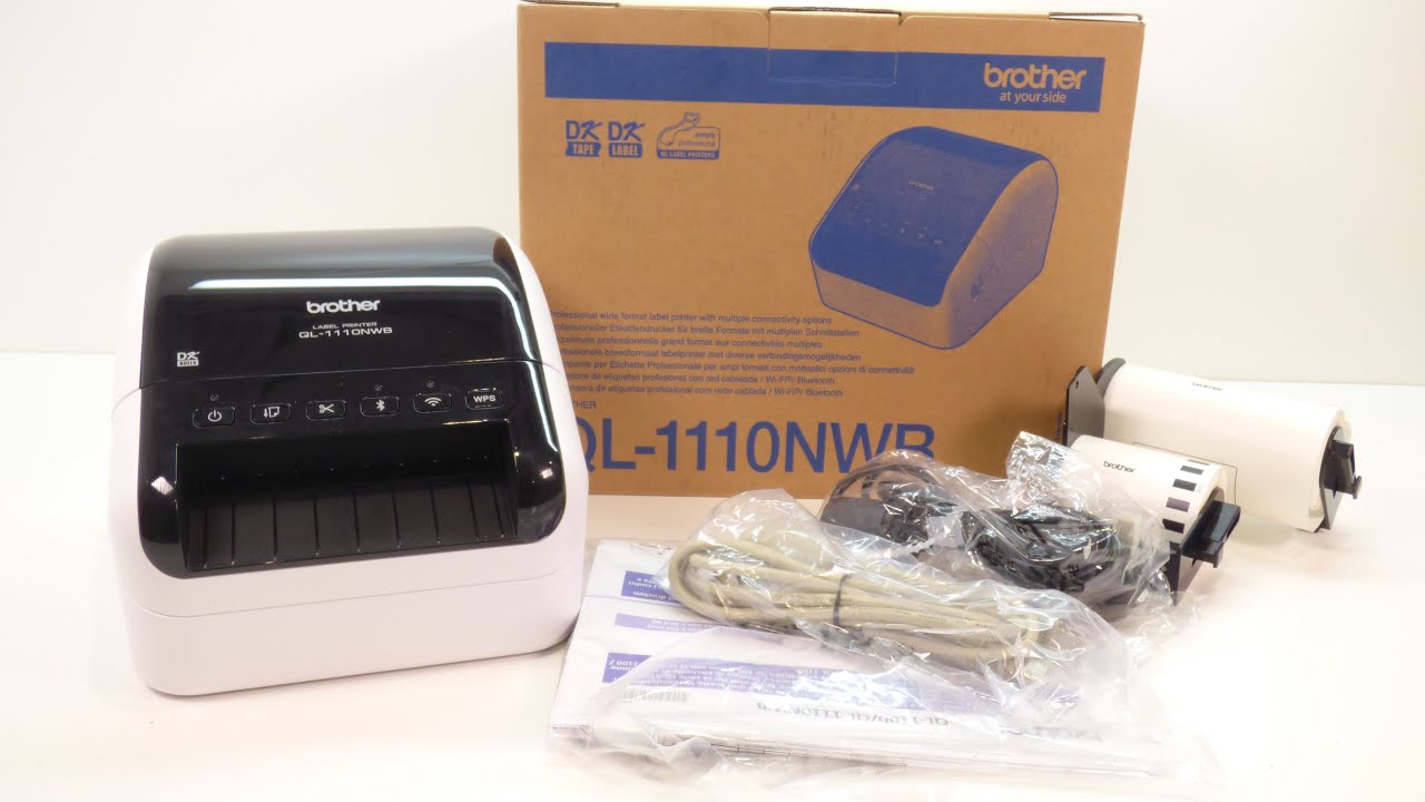 QL-1110NWB Label Printer with Wi-fi YouTube