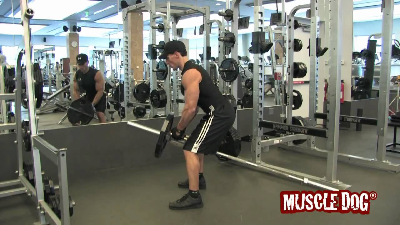 Presents Closed Row With Barbell in Corner YouTube