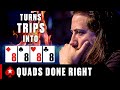 How to get PAID with QUADS ♠️ PokerStars