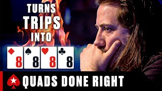 How to get PAID with QUADS ♠ PokerStars