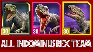 ALL MAXED INDOMINUS REX TEAM!!! (JURASSIC WORLD ALIVE) screenshot 4