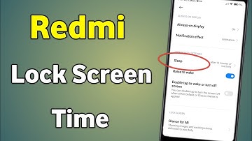 Redmi Lock Screen Time Settings | Lock Screen Time Setting Redmi