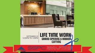 Lifetime Work Ribbon Cutting