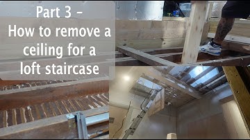 Loft Staircase part 3 - Ripping out the ceiling