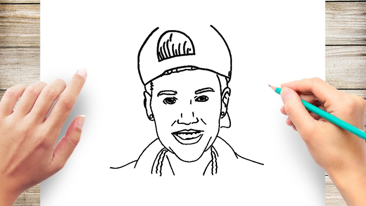 Cute How To Draw Justin Bieber Sketch Step By Step for Adult