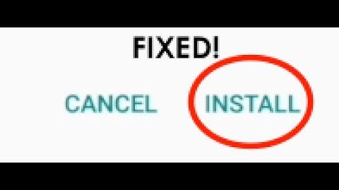 Android APK install button FIX