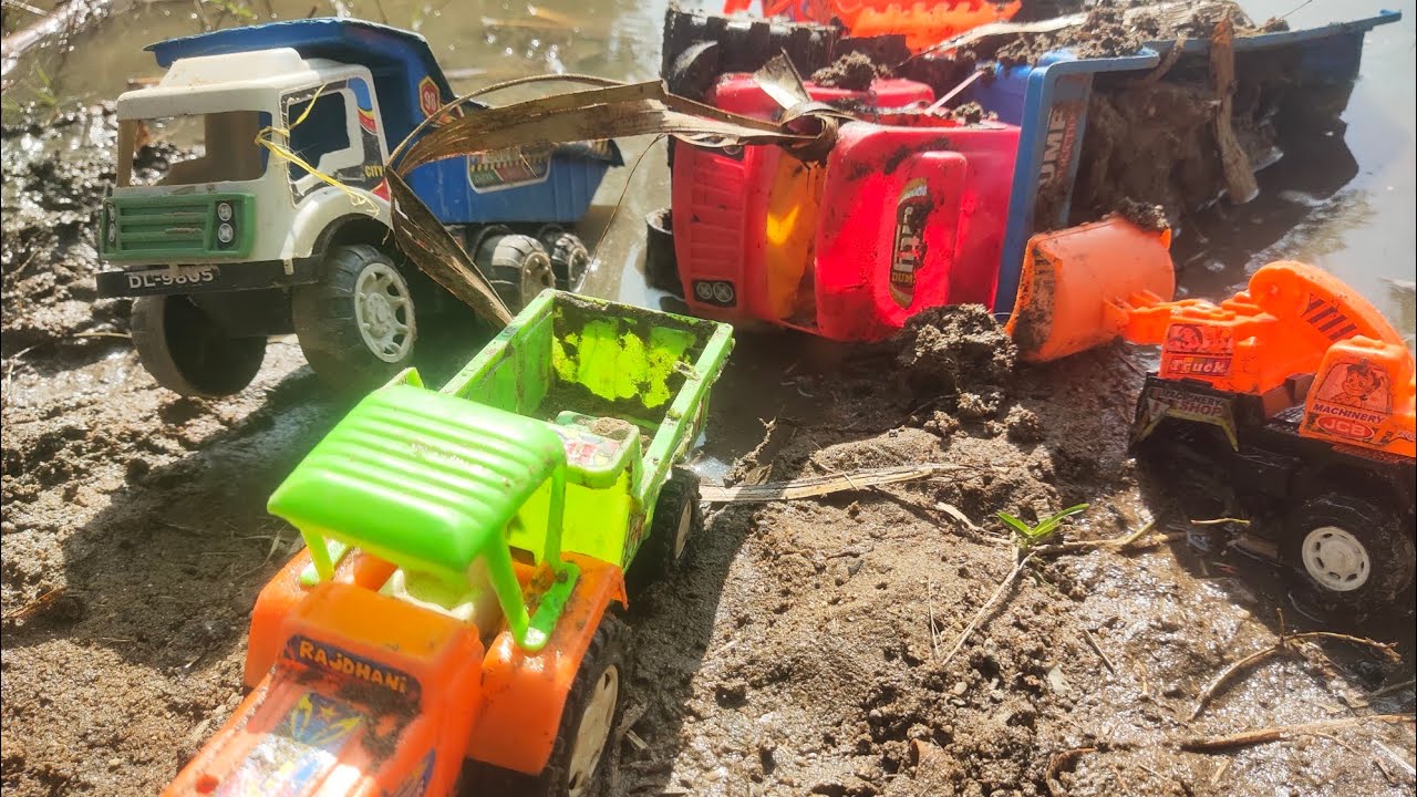 Gadi Wala Cartoon.Diy Tractor.Dumper turnover on the Field 😭.JCB