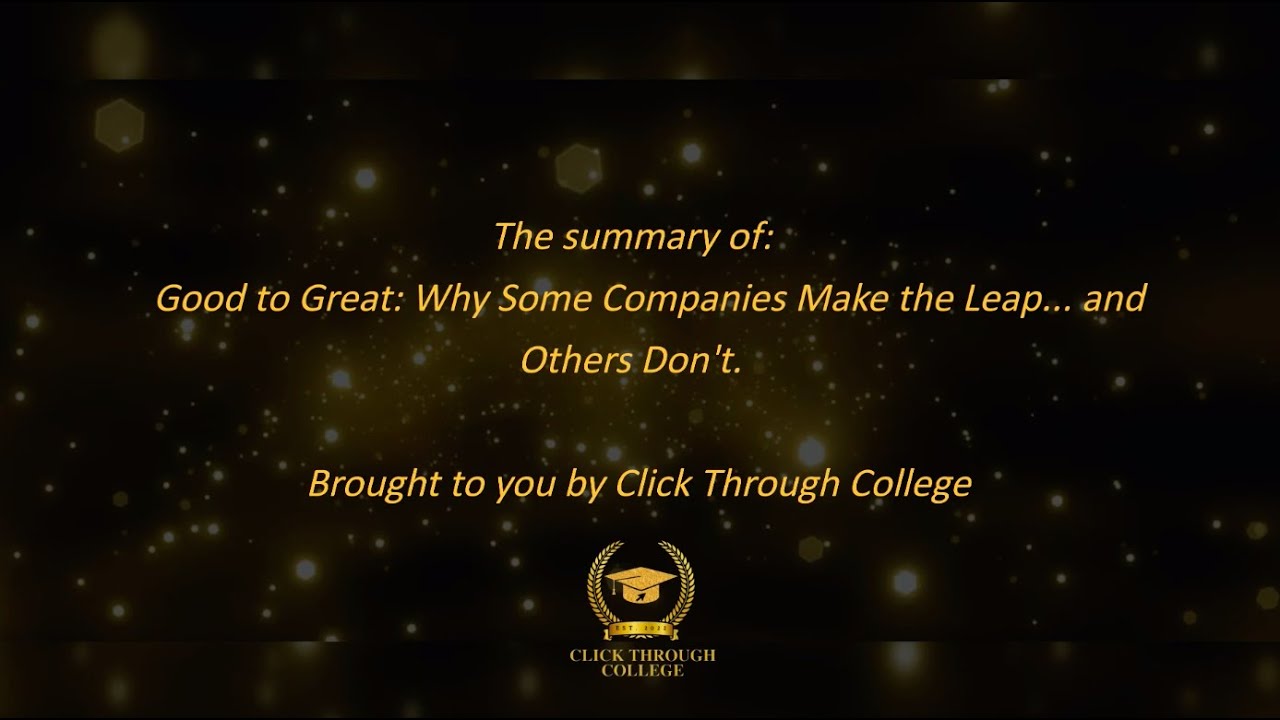 good to great why some companies make the leap