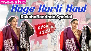 MEESHO Kurti Haul Under ₹200 | Tryon + Review | Cheapest kurti haul