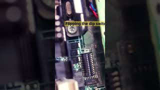 Flipping the DIP switch #iot #server #hardware #pc #serverlife #servertech