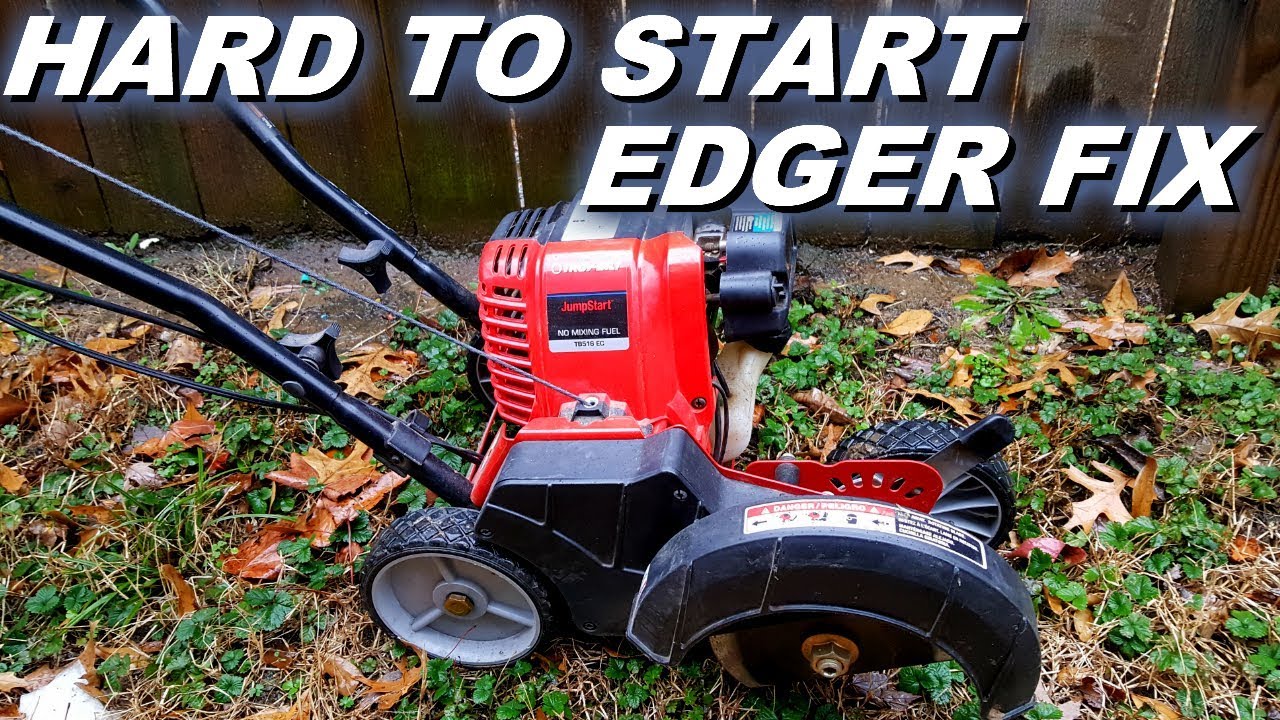 Fixing a hard to start edger