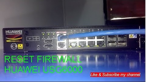 How to Reset Huawei firewall USG6000| technology| server|internet| huawei | Computer