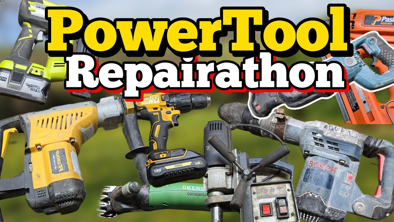 Fix your tools, dont Dump them. Repairing a bunch of broken power tools ...