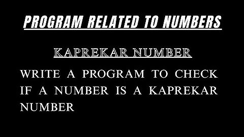Kaprekar Number in Java | Check Kaprekar Number Program | Java Programs for Beginners