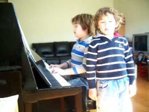 Leo and Nick - first performance together, Christm...