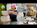 decoracion de pasteles en vivo y que desbarató uno 😩 mira como termino, algo sale mal.