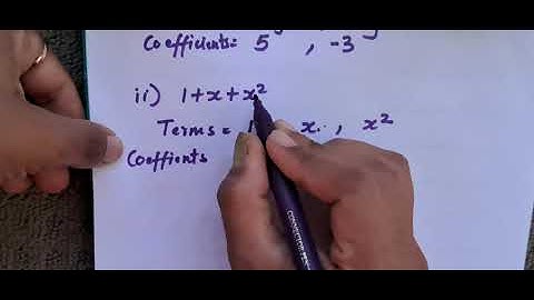Ex 9.1 Q 1 & 2 Maths Class 8 Identify the terms their coefficients for each of the following express