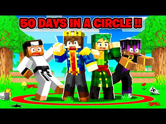 100 Days But YOU CAN'T LEAVE THE CIRCLE In Minecraft 😰 class=