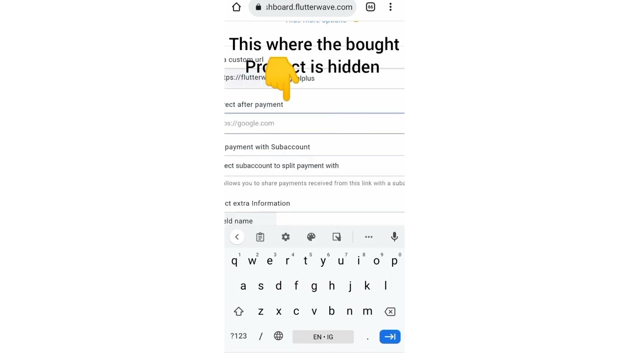 HOW TO ADD PAYMENT LINK ON YOUR FLUTTER WAVE ACCOUNT