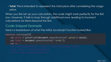 How to Loop Through Table Rows for Calculating Total Price in JavaScript
