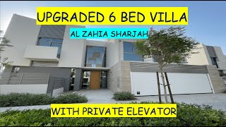 UPGRADED 6 BED CORNER VILLA WITH PRIVATE ELEVATOR IN AL ZAHIA