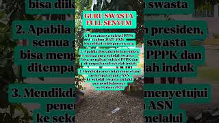AKAN ADA P3K UNTUK GURU SEKOLAH SWASTA DAN DI TEMPATKAN DI SEKOLAH INDUK #guru #guruasnpppk #p3k