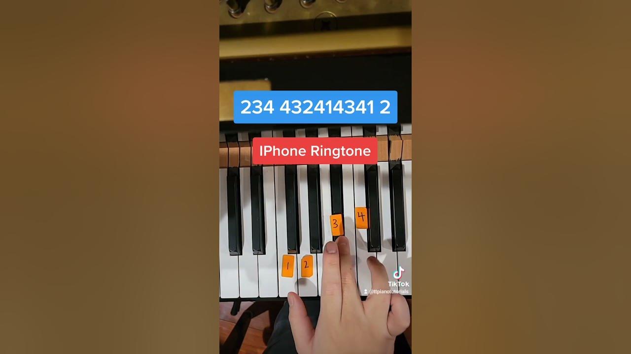 IPhone Ringtone (Easy Piano Tutorial)