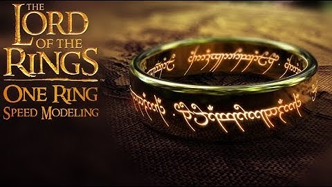 One Ring | The Lord of the Rings | 3ds Max | Speed Modeling