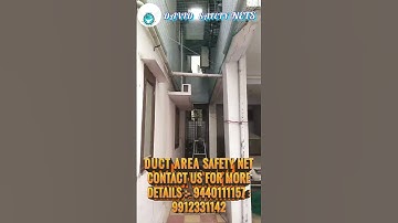 DUCT AREA SAFETY NET #shorts #viral #trending #safetynet #pigeonnet #youtubeshorts