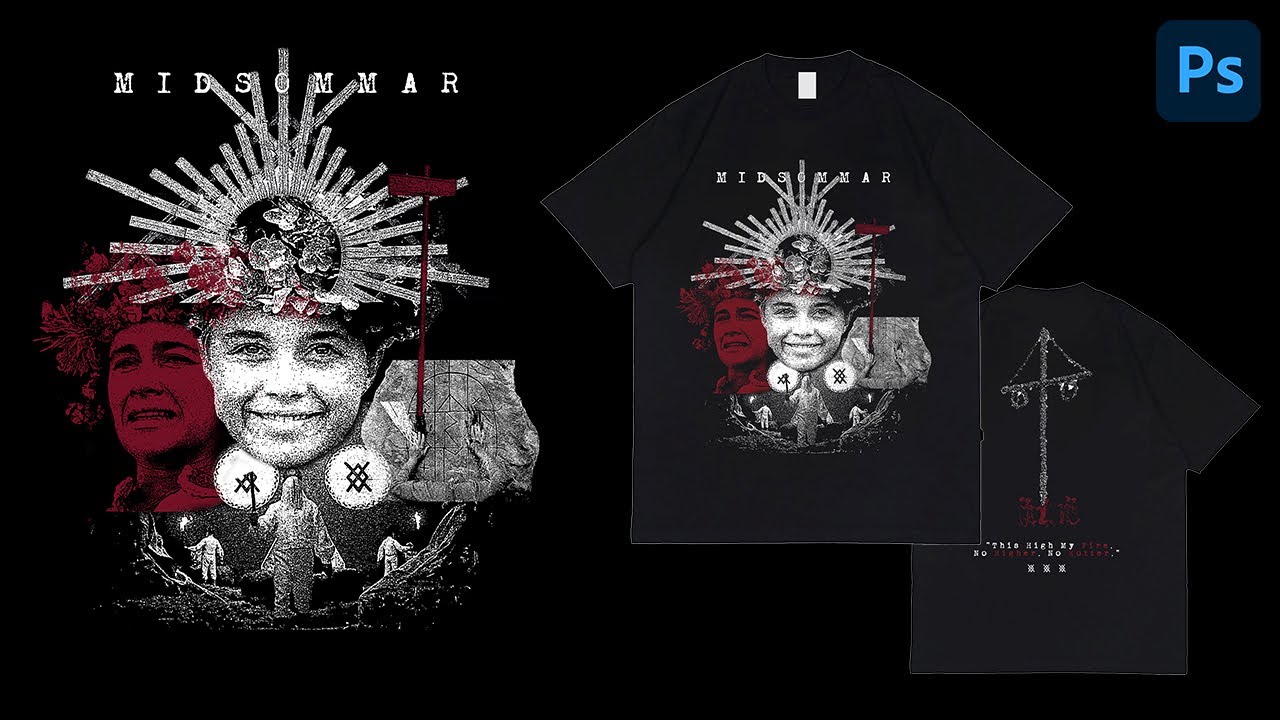 CREATE T-SHIRT DESIGN FOR A MOVIE (MIDSOMMAR)