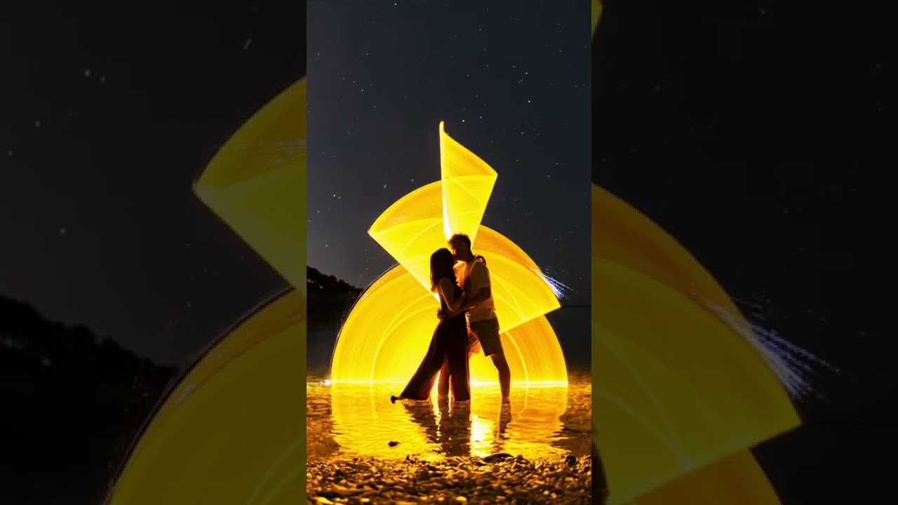 Sweet Love and Light-Painting Experience 🧡 💫