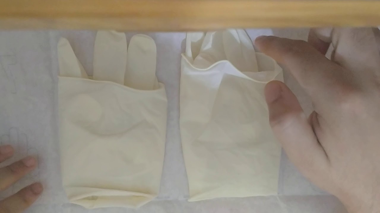 Procedure to wear surgical gloves YouTube