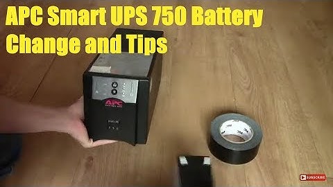APC Smart UPS 750 Battery Replacement and Tips