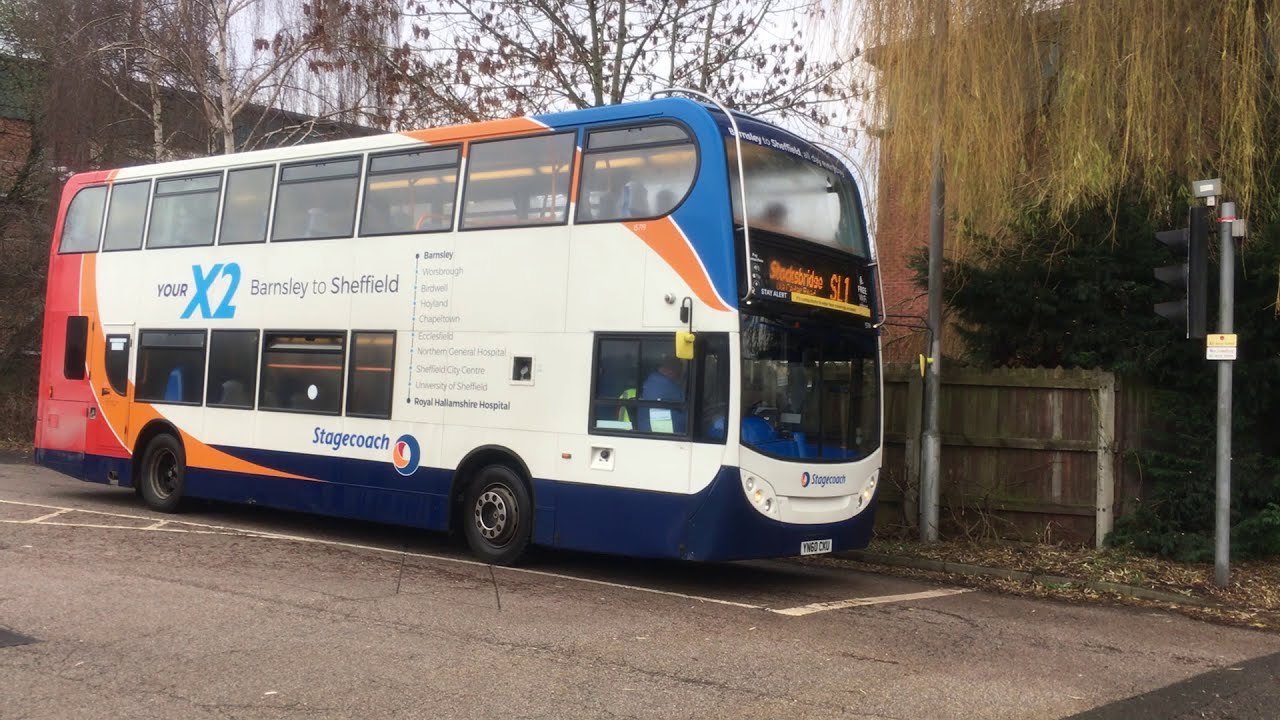 Stagecoach Sheffield 15719 depart Middlewood Park & Ride with a SL1