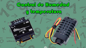 Control de humedad y temperatura por arduino, Comunicación I2C por SDA (Prog en la descripción)