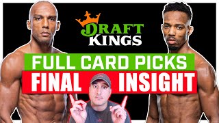 DRAFTKINGS: UFC Vegas 92: Barboza vs. Murphy FULL CARD Predictions