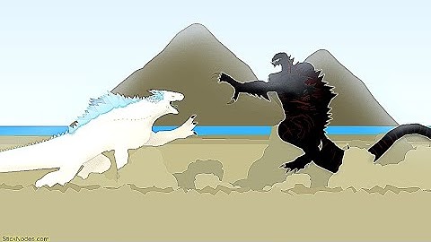 Shimo vs hakaishin Godzilla ( part 1 ) in stick nodes animation