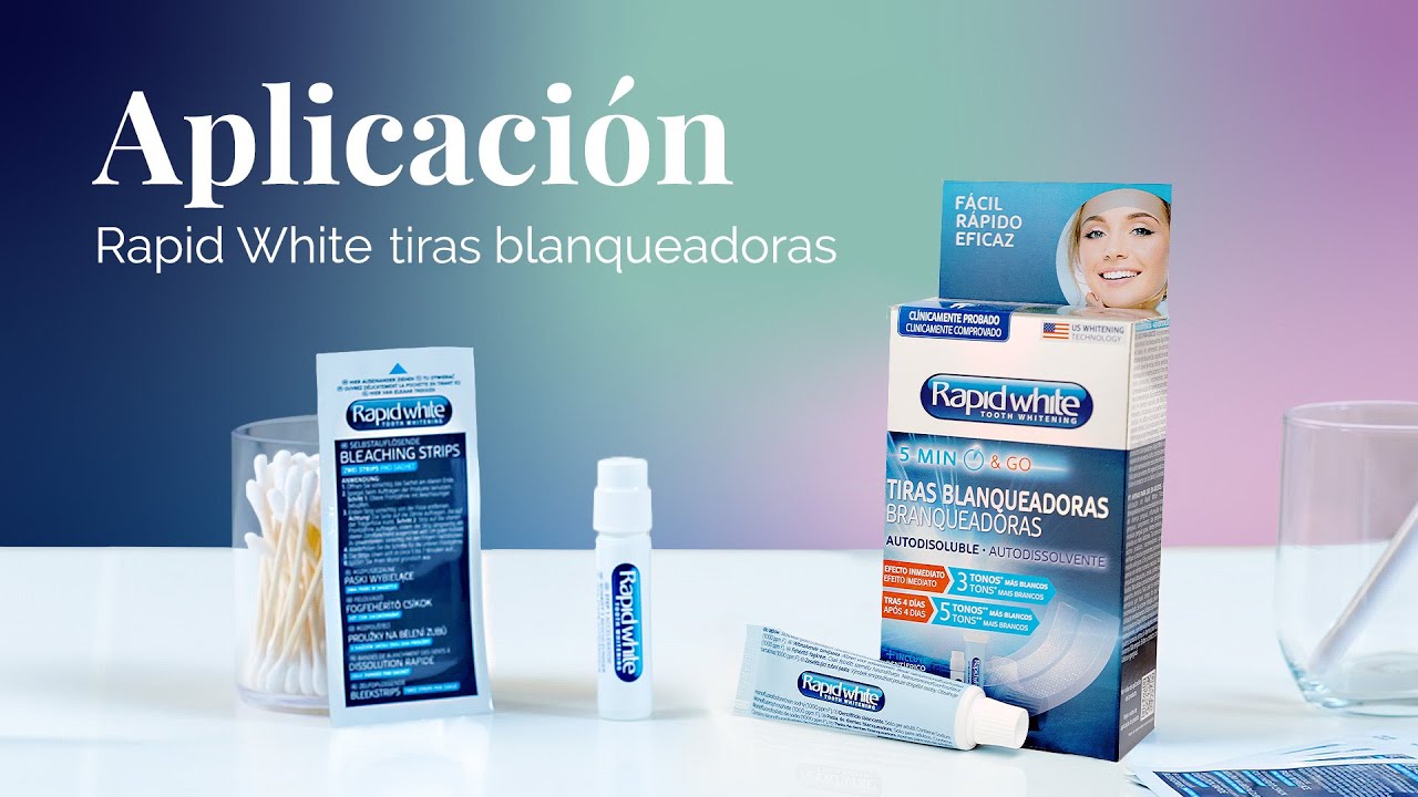 Aplicación Rapid White tiras blanqueadoras