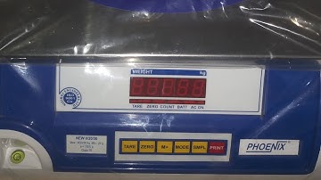 Phoenix 30kg electronic weighing scale softwere and calibration process