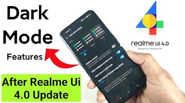 Realme Ui 4.0 Dark Mode Features After Android 13 Update 🔥🔥🔥