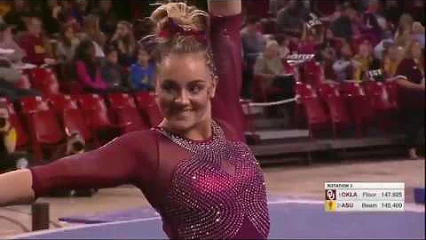 Maggie Nichols Floor Exercise 2020 Oklahoma @ Ariz...
