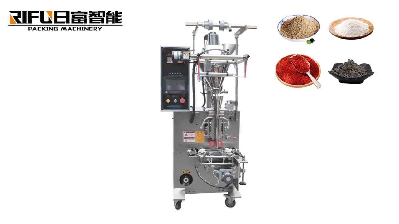 Automatic vertical sachet powder packing machine - YouTube