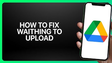 How To Fix Waiting To Upload In Google Drive 2025! Tutorial