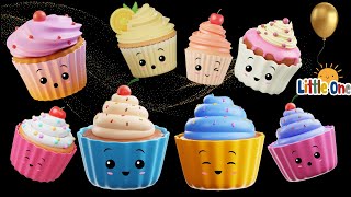 Dancing cupcakes sensory video high contrast visuals    - Baby Sensory video