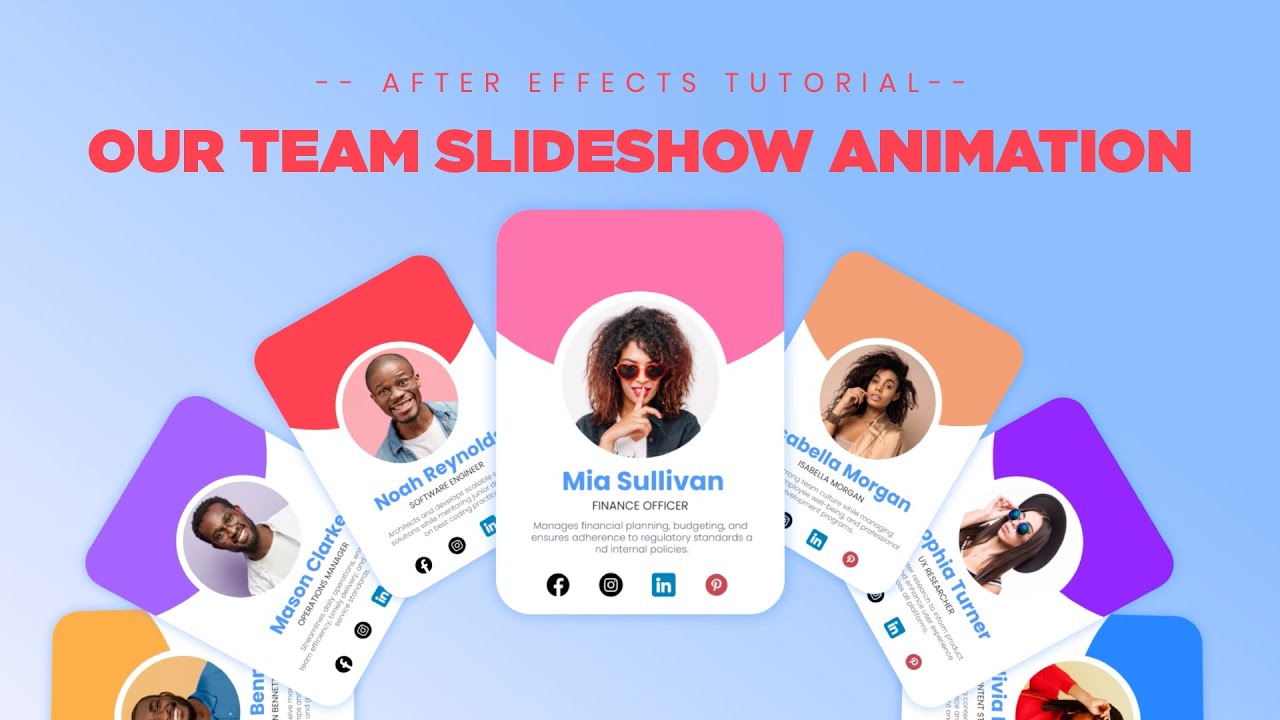 Our Team Motion Graphic Slideshow Tutorial - YouTube