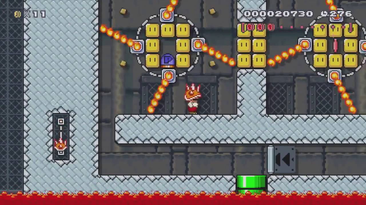 Super Mario Maker - Bowser's Chambers of Doom - Official Level (2016)