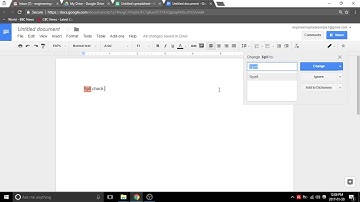 Spell check - google docs - video 138
